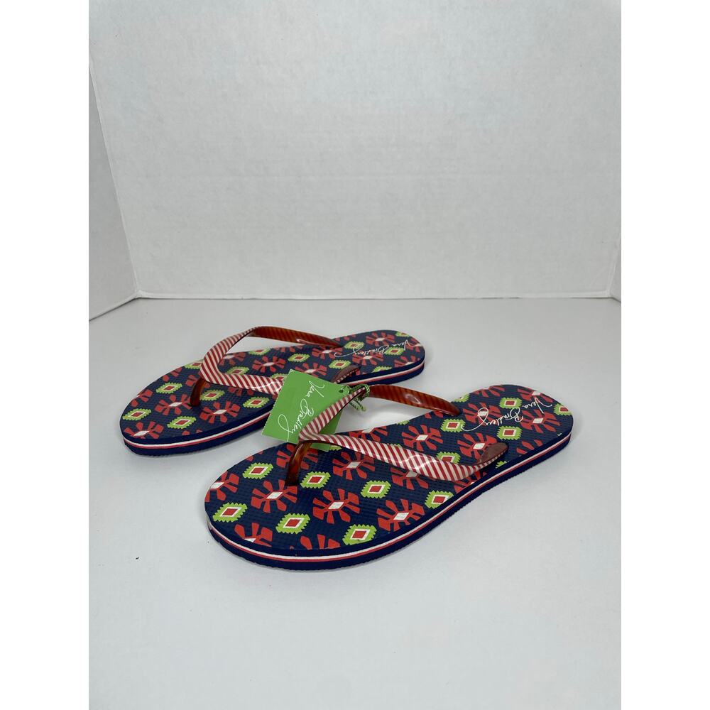 NEW Vera Bradley Womens FlipFlops Size Small 5/6 Sun Valley Print